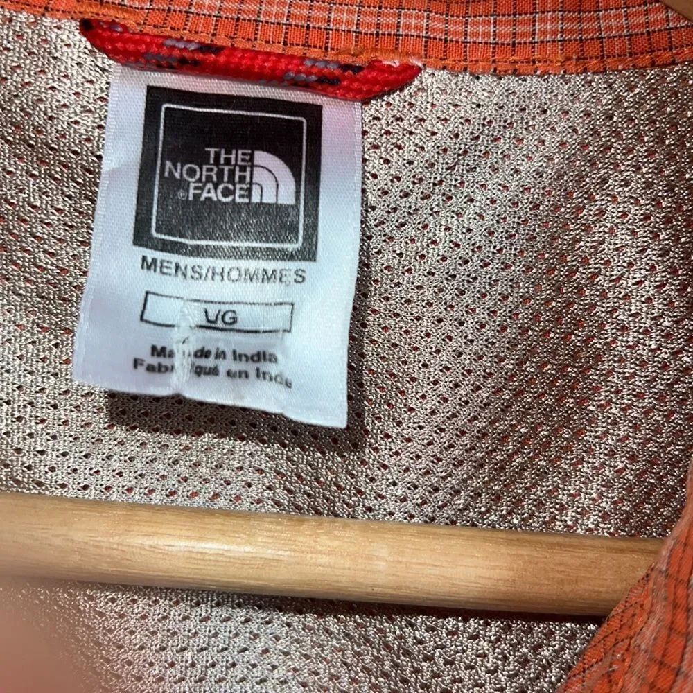 THE NORTH FACE Orange Plaid Button Up Shirt-L - Picture 6 of 9